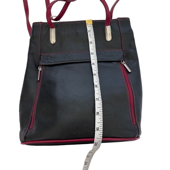 Simona Ferri Vinatge Black Leather Purse Bag - Picture 6 of 12